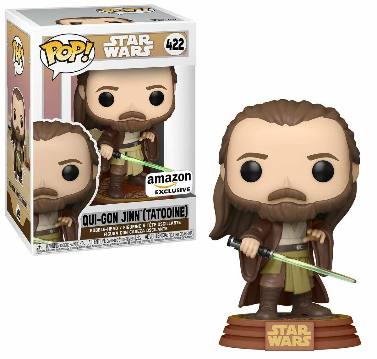 Funko POP Star Wars Qui - Gon Jinn (Tatooine) - NERD BLVD