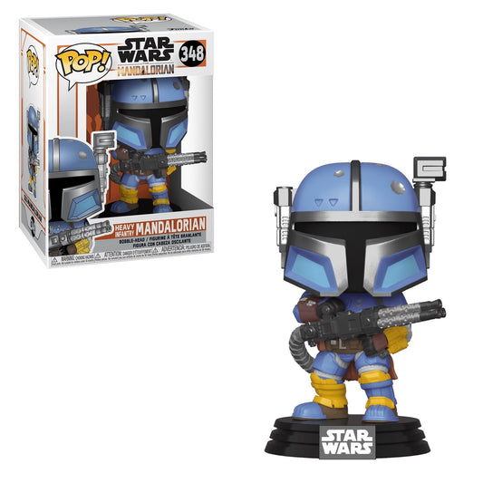 Funko POP Star Wars The Mandalorian 348 Heavy Infantry Mandalorian - NERD BLVD