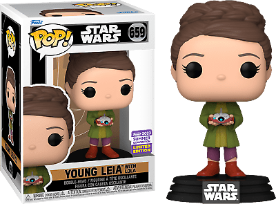 Funko POP Star Wars Young Leia With Lola 658 Summer Convention 2023 - NERD BLVD