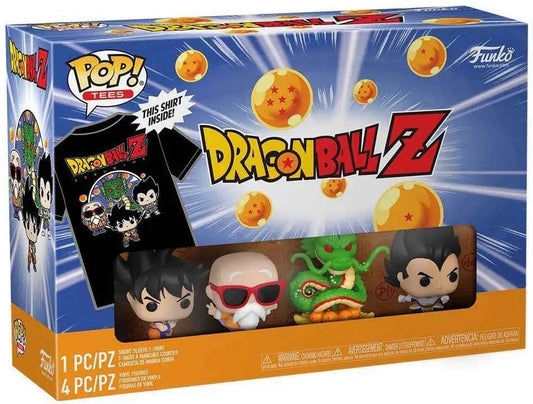 FUNKO POP TEE TSHIRT S SMALL & POCKET DRAGON BALL Z GOKU VEGETA SHENRON + BUNDLE - NERD BLVD