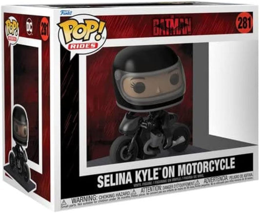 Funko POP The Batman Selina Kyle On Motorcycle 281 - NERD BLVD