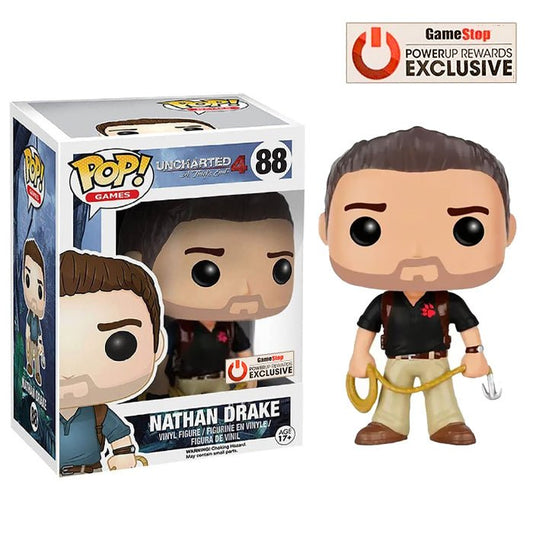 Funko POP Uncharted 4 Nathan Drake GameStop 88 - NERD BLVD