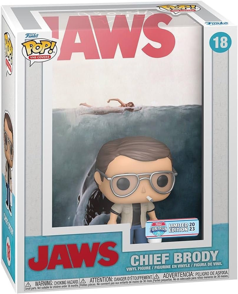 Funko POP VHS Covers Jaws Chief Brody 18 - NERD BLVD