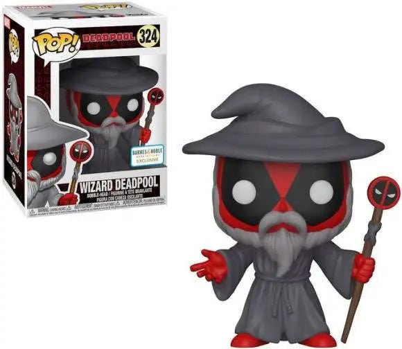 Funko Pop Wizard Deadpool 324 Barnes And Noble - NERD BLVD