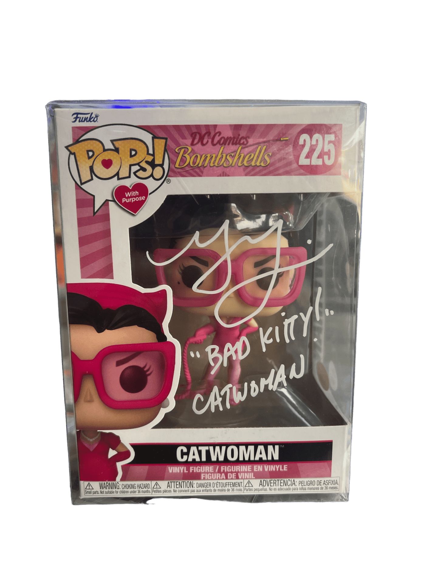 Grey Delisle Signed Catwoman DC Comics Bombshells Funko POP JSA COA - NERD BLVD