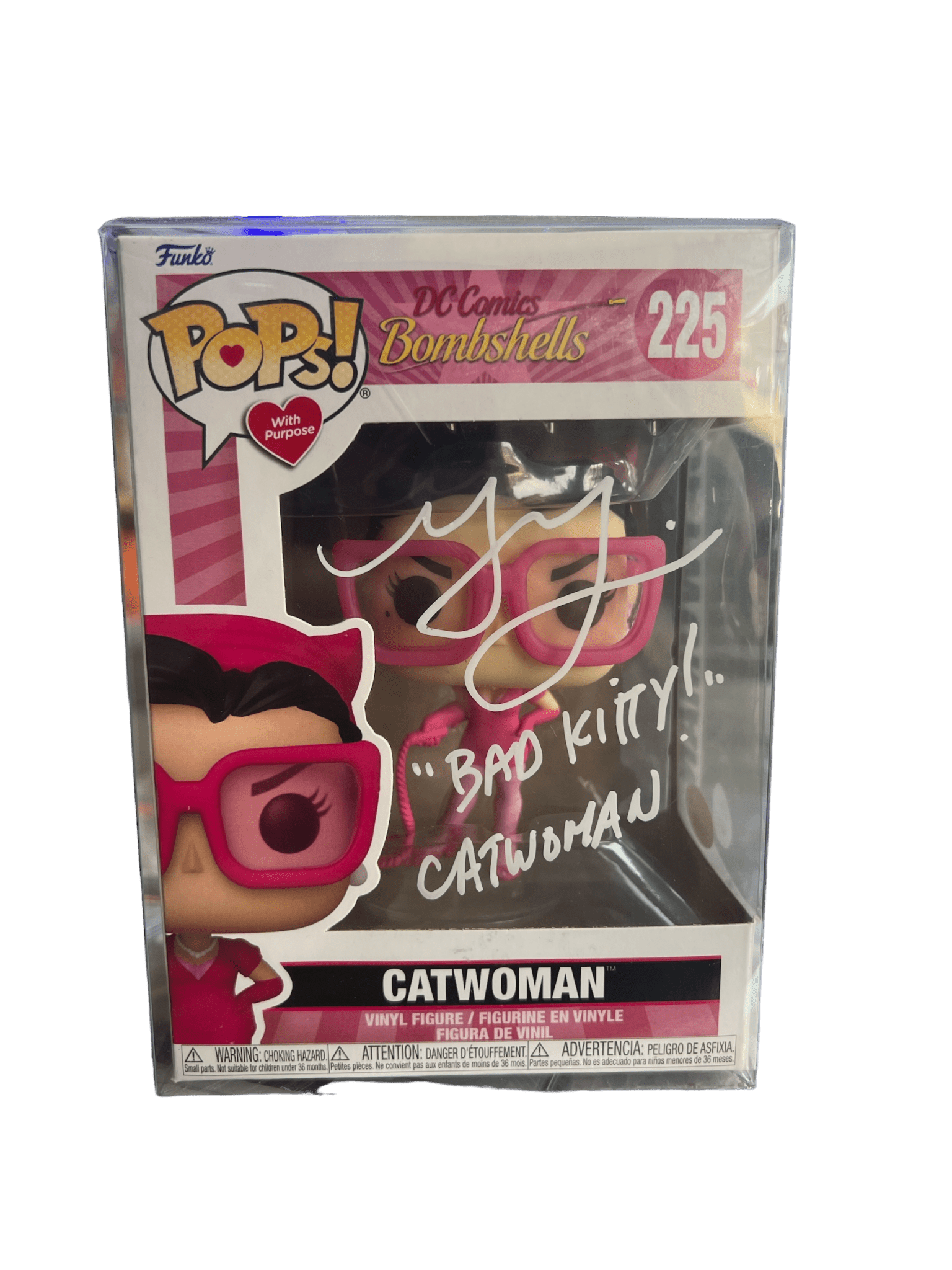 Grey Delisle Signed Catwoman DC Comics Bombshells Funko POP JSA COA - NERD BLVD