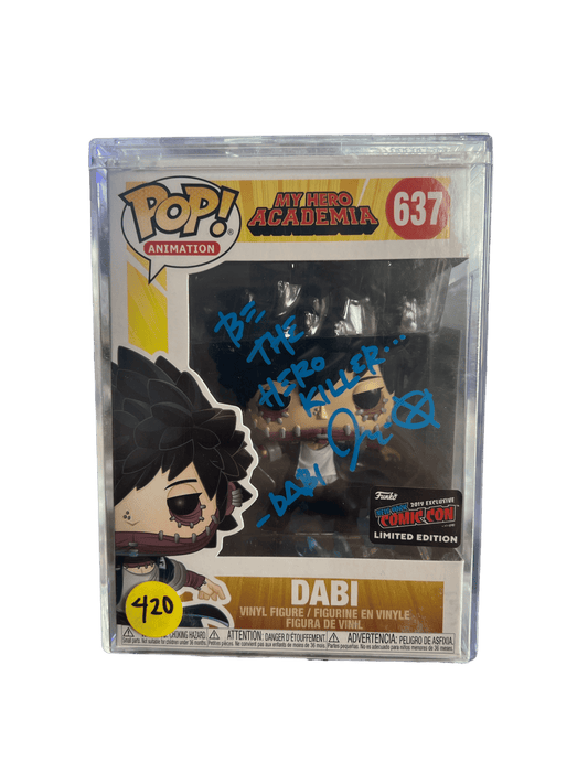 Jason Liebrecht Signed Dabi My Hero Academia NYCC Exclusive Funko PSA COA - NERD BLVD