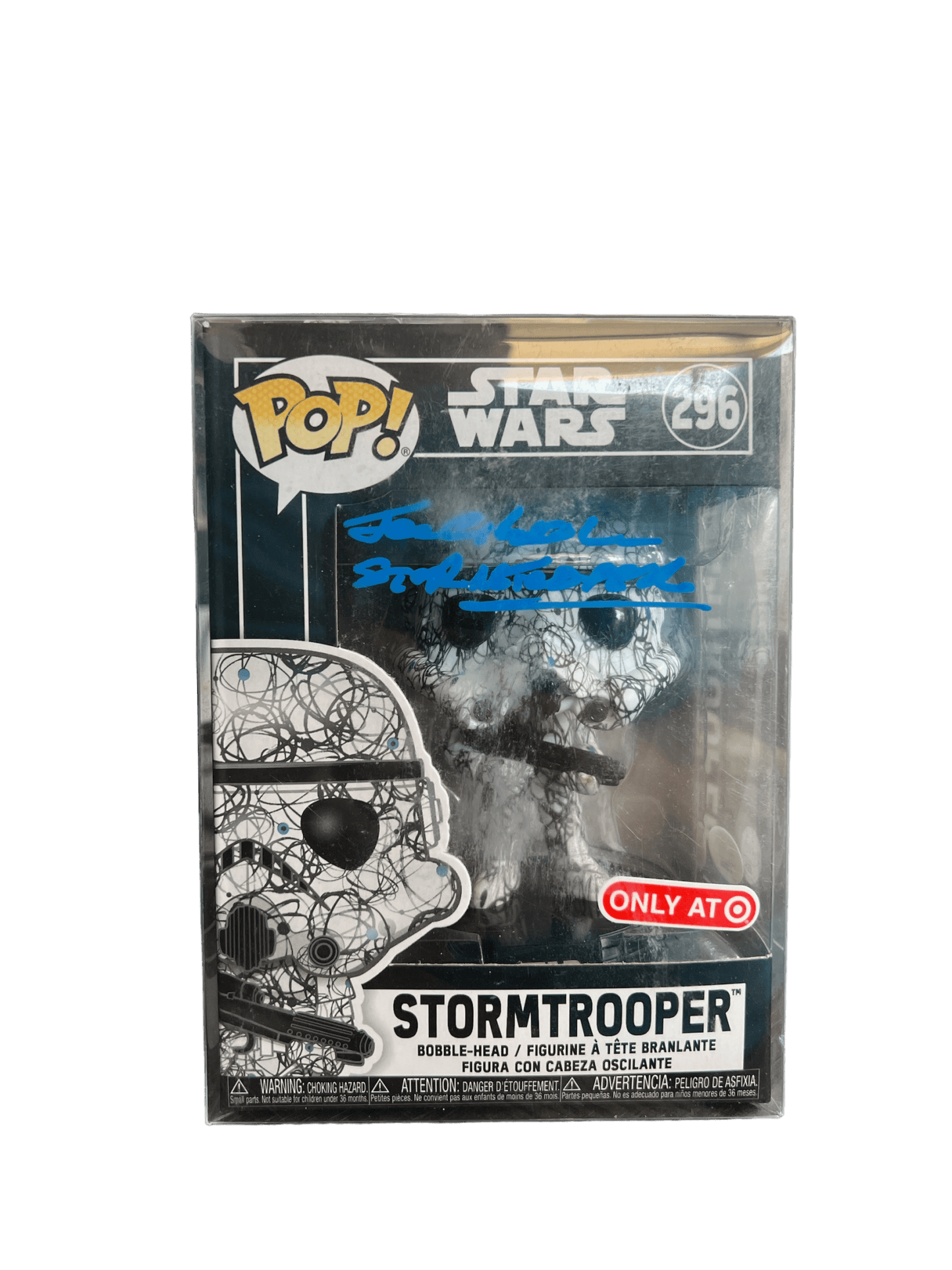 Joe Gibson Signed Stormtrooper Star Wars Funko POP 296 JSA COA - NERD BLVD