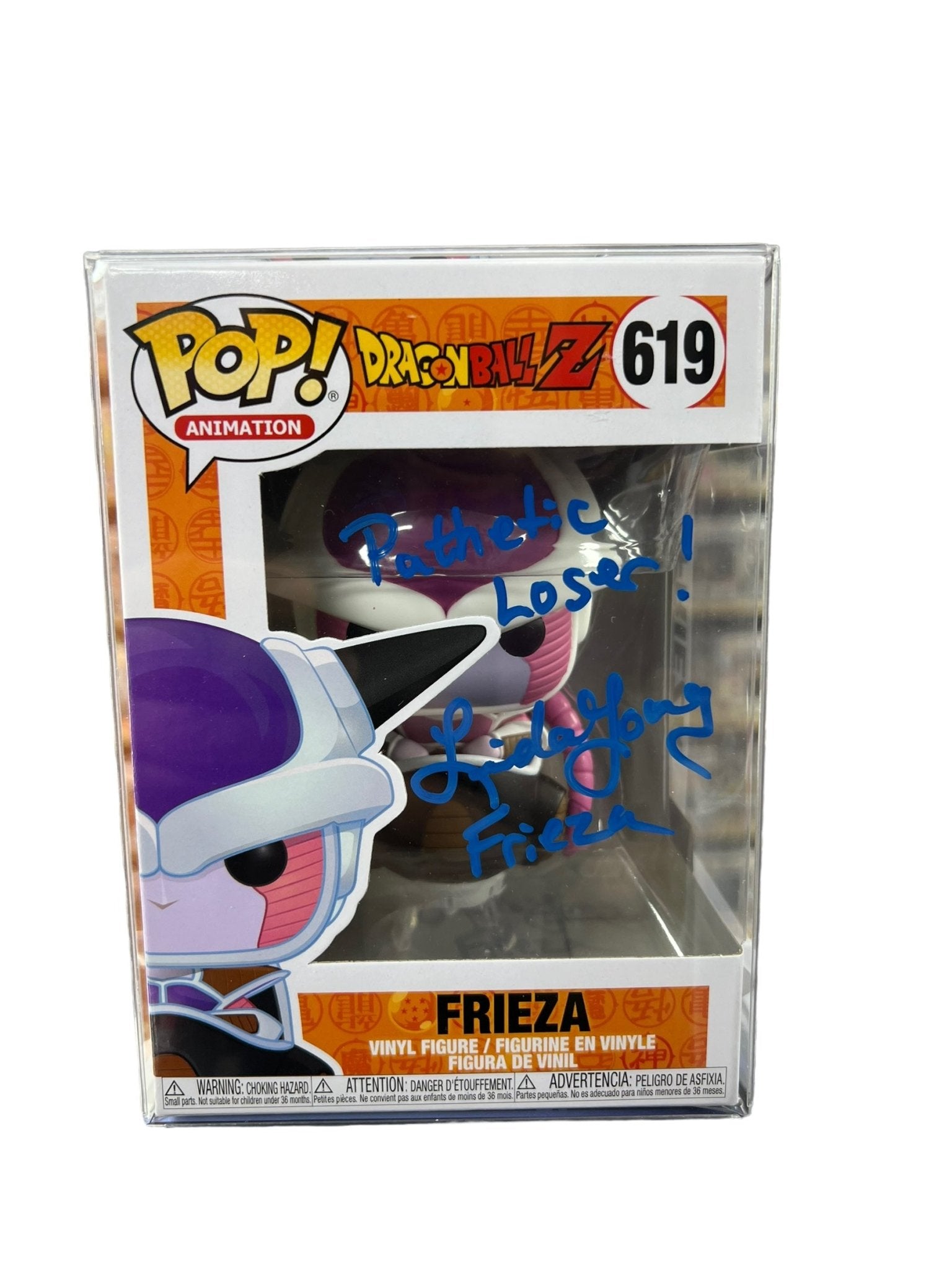 Linda Young Signed Funko POP Frieza Dragon Ball Z Autographed JSA COA - NERD BLVD