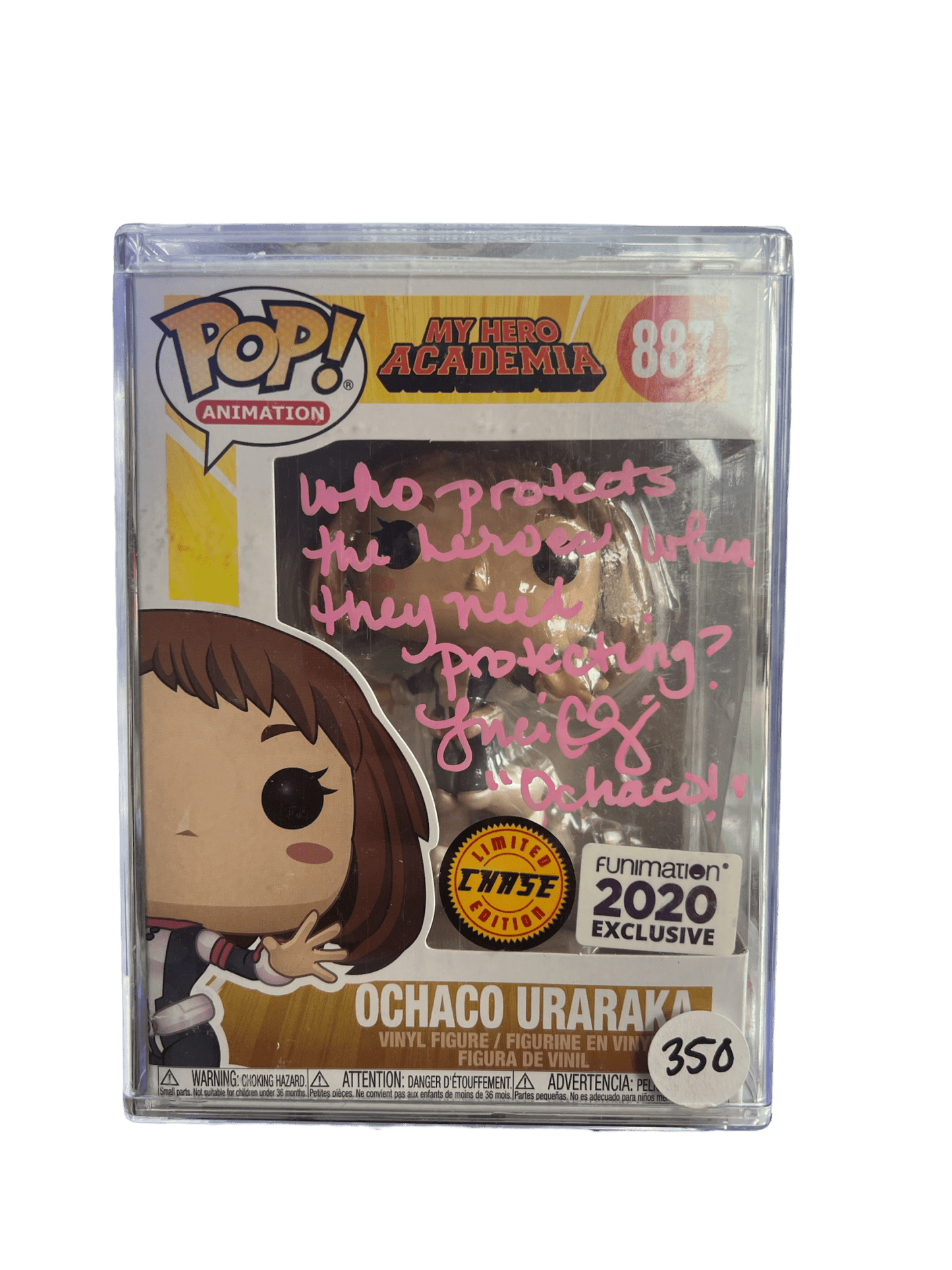 Luci Christian Signed Ochaco My Hero Academia Chase Funko POP JSA COA - NERD BLVD