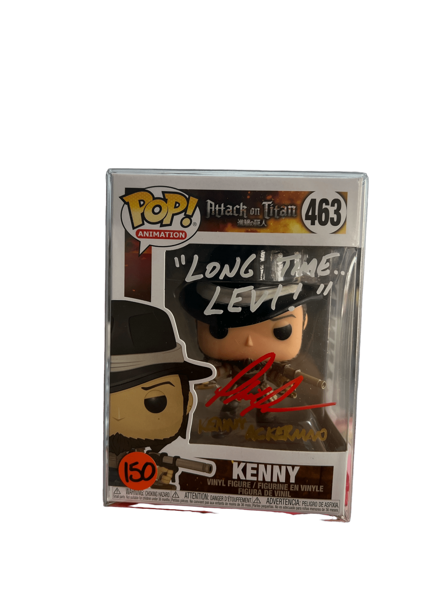 Phil Parsons Signed Kenny Attack On Titan Funko POP 463 (NO COA) - NERD BLVD