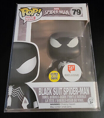 Funko Pop Marvel Black Suit Spider-Man 79 Walgreens Exclusive