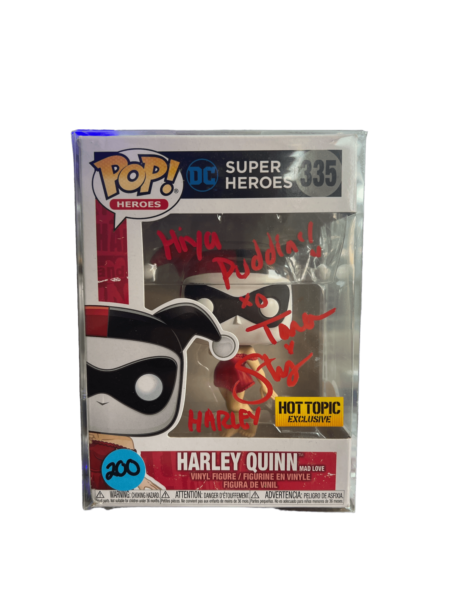 Tara Strong Signed Harley Quinn Funko POP 335 JSA COA - NERD BLVD