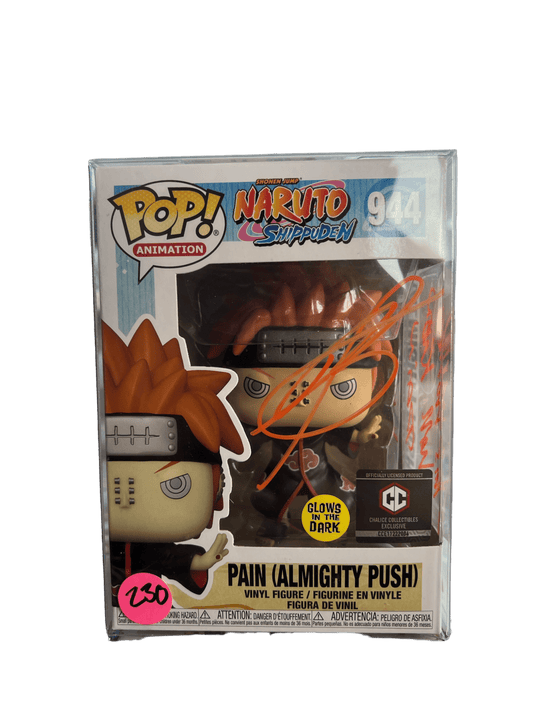 Troy Baker Signed Pain Naruto Funko POP 944 GITD (No COA) - NERD BLVD