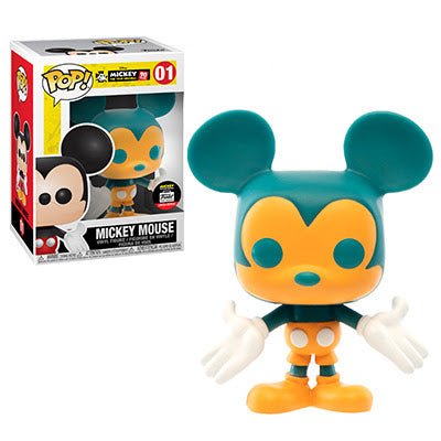 Disney Mickey Mouse Funko POP 01 Funko LE - Orange & Teal - NERD BLVD