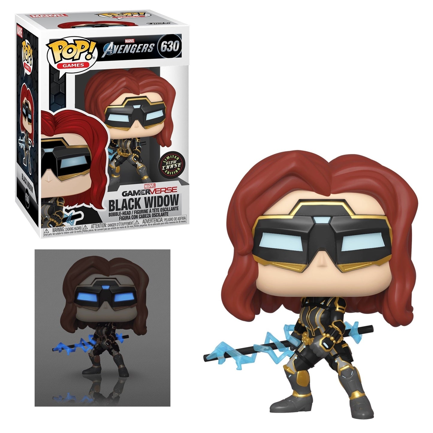 Funko POP Avengers Black Widow 630 Glow chase LE - NERD BLVD