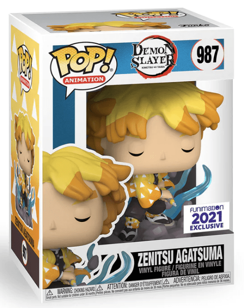 Funko POP Demon Slayer Zenitsu Agatsuma 987 Funimation 2021 Exclusive - NERD BLVD