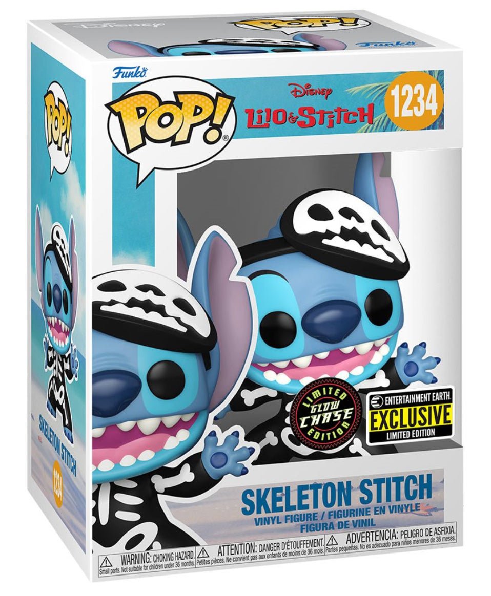 Funko POP Disney Lilo & Stitch Skeleton Stitch Chase 1234 EE Exclusive - NERD BLVD