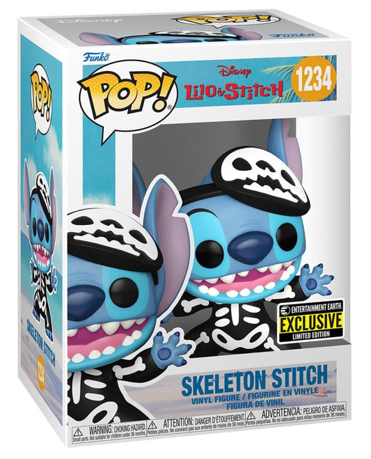 Funko Pop Disney Skeleton Stitch 1234 Entertainment Earth - NERD BLVD