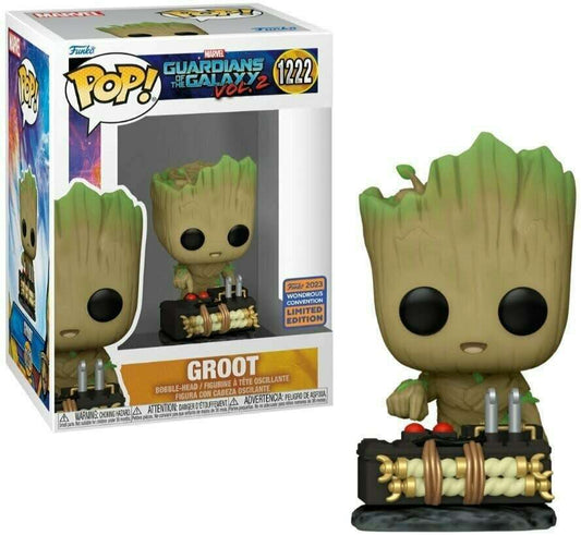 Funko pop Marvel Guardians Of The Galaxy Groot Wondrous Convention Shared Sticker - NERD BLVD