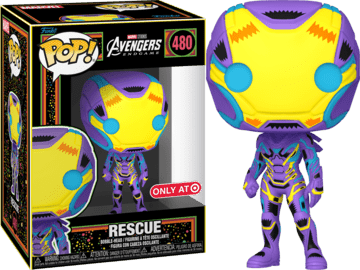 Funko Pop Marvel Rescue 480 Target Blacklight - NERD BLVD