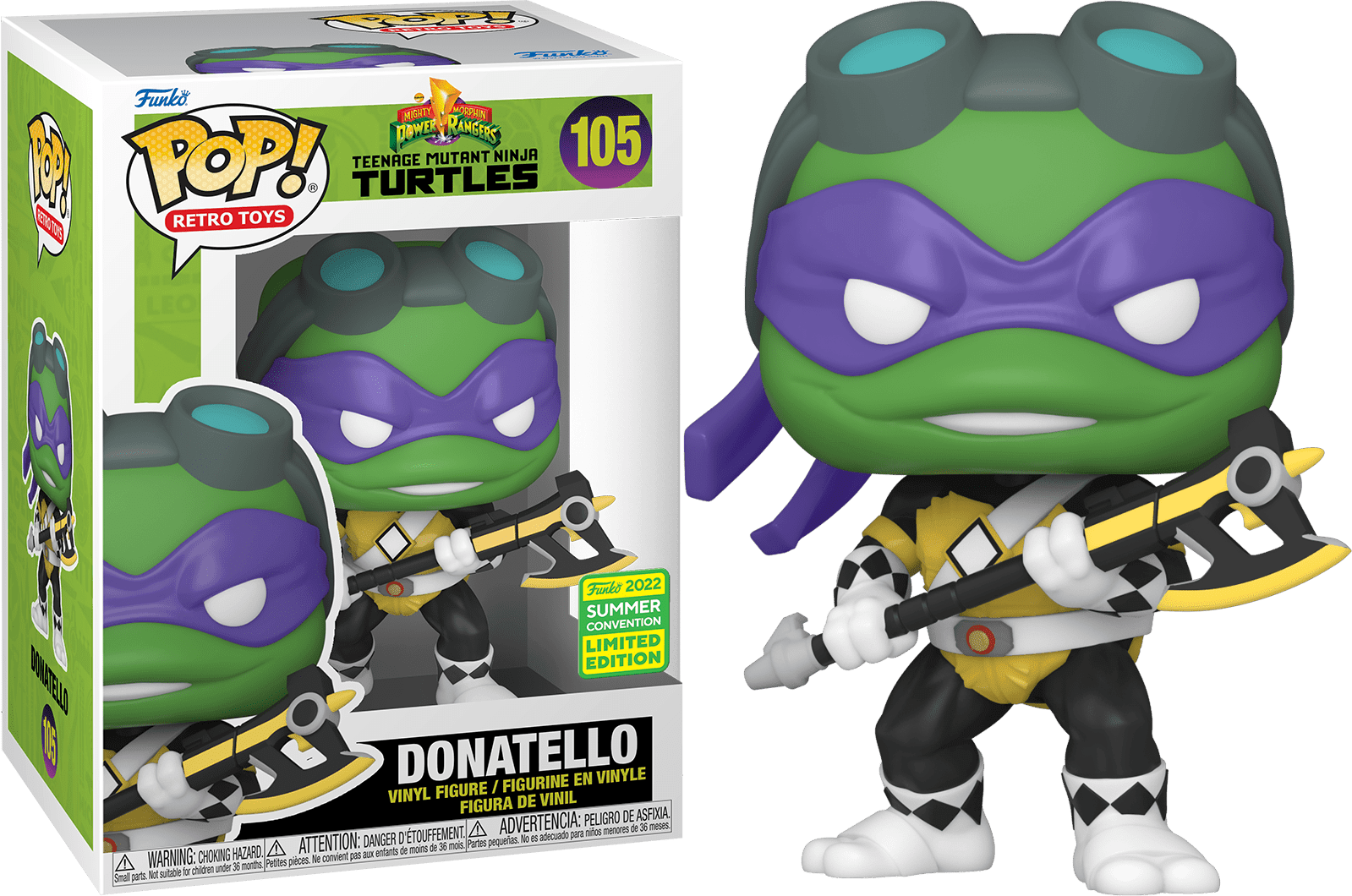 Funko POP Power rangers Ninja Turtles Dontella 105 Funko 2022 summer convention LE - NERD BLVD