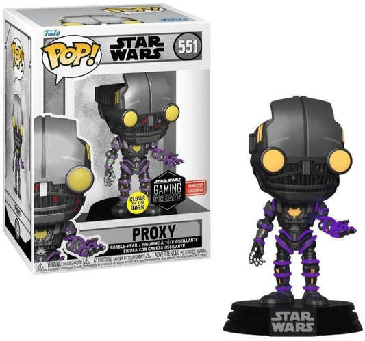 Funko Pop Star Wars Proxy 551 Game Stop GITD - NERD BLVD