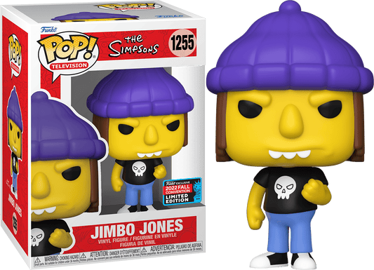 Funko Pop The Simpsons Jimbo Jones 1255 Toy Tokyo NYC 2022 Shared Sticker - NERD BLVD