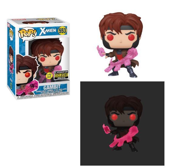 Funko Pop X-Men Gambit 553 GITD Entertainment Earth - NERD BLVD