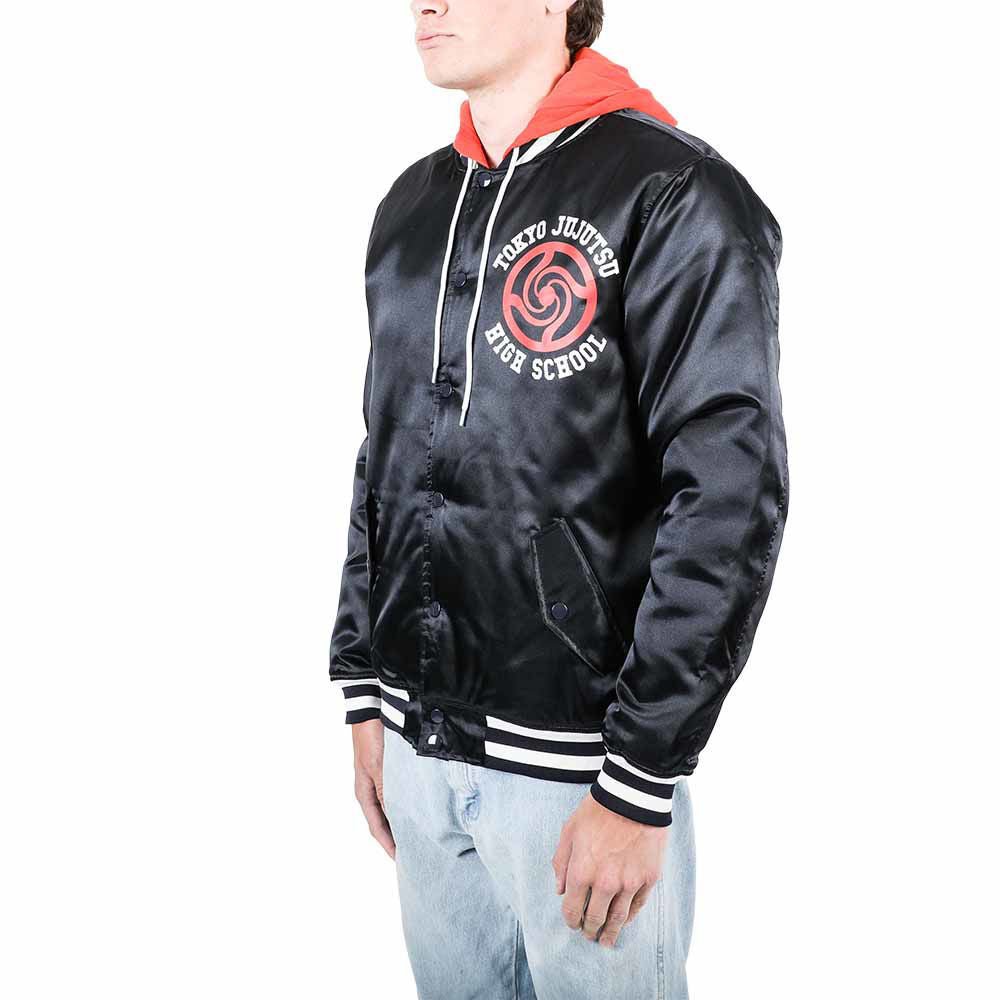 Jujutsu Kaisen Satin Hooded Bomber Jacket - NERD BLVD